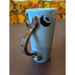 1980 M.H. McClendon Novelty Wrench Mug Collectible Garage Gift Light Blue Unique
